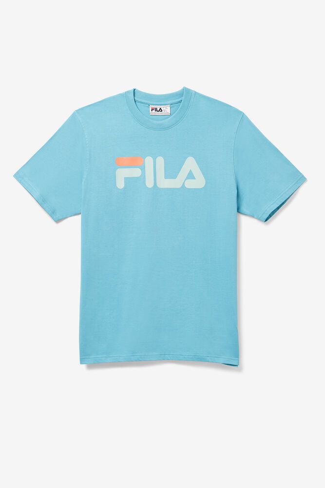 Fila T-Shirt Eagle Mens Blue - India RZY-453716